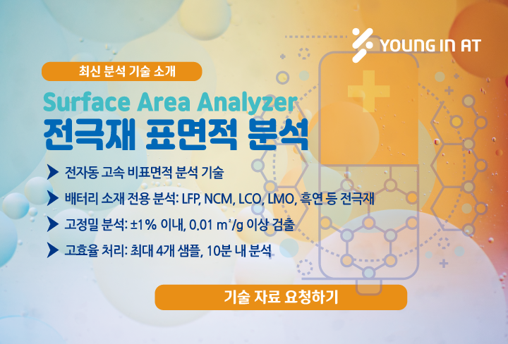 영인 에이티 전극재 표면적 분석